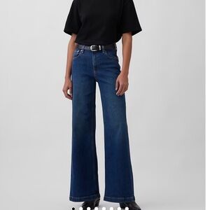 Gap High Rise Stride Wide-Leg Jeans